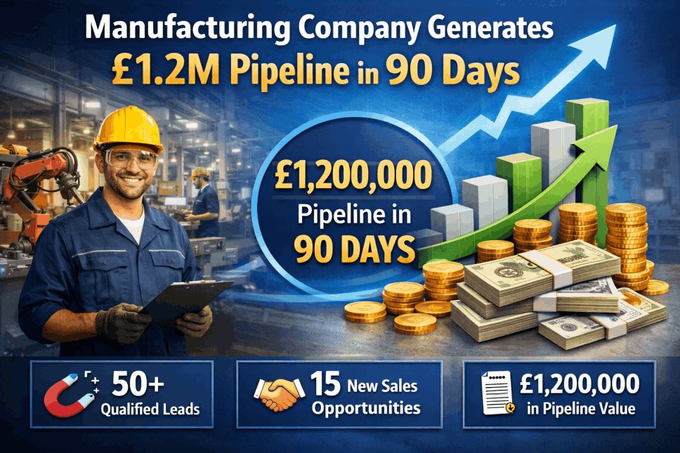 Manufacturing Company Generates £1.2M Pipeline in 90 Days