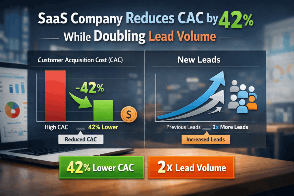 SaaS Company Reduces CAC by 42% While Doubling Lead Volume