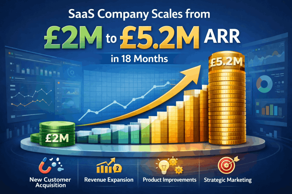 SaaS Company Scales from £2M to £5.2M ARR in 18 Months